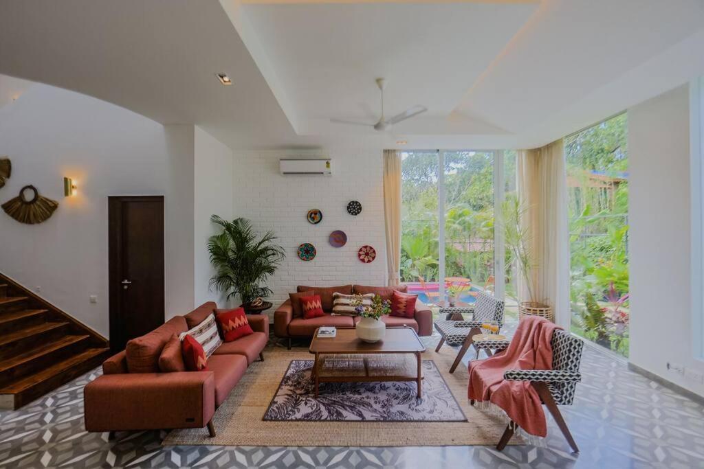 Presidential Luxury Villa Anjuna With Pvt Pool & Bathtub, Most Prime Location ภายนอก รูปภาพ